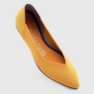 ROTHY'S THE POINT FLAT MARIGOLD SIZE 8.5